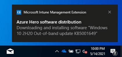 downloading out-of-band update